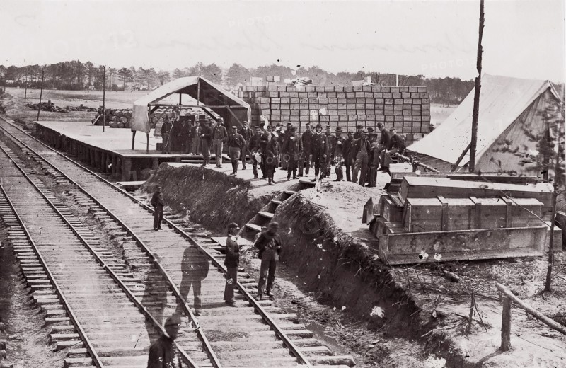 Stoneman's Station, Virginia. Commissary Dept., 1861-65. Formerly attributed to Mathew B. Brady.