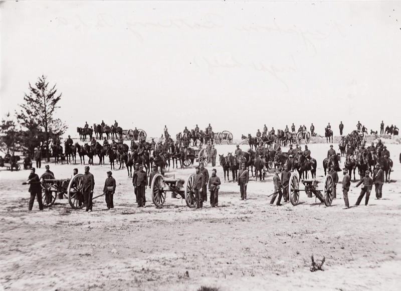 Pennsylvania Light Artillery, Keystone Battery, 1861-65. Formerly attributed to Mathew B. Brady.