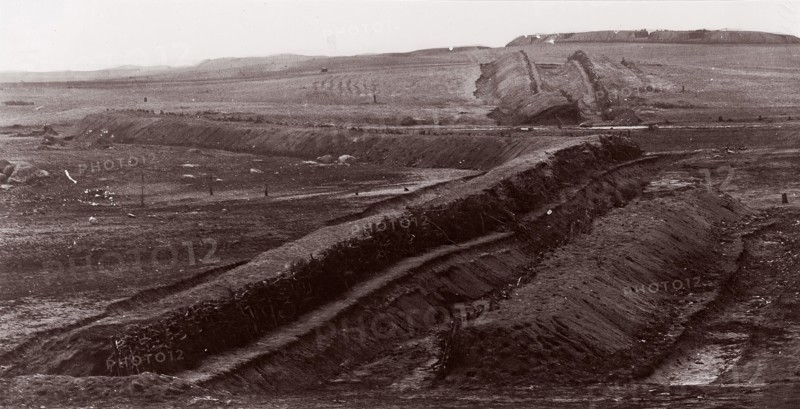 Confederate Earthworks, Centreville, Virginia, 1862.