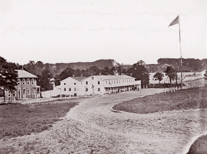 Camp Barry near Bladensberg, Maryland. Artillery Depot, 1861-65. Formerly attributed to Mathew B. Brady.