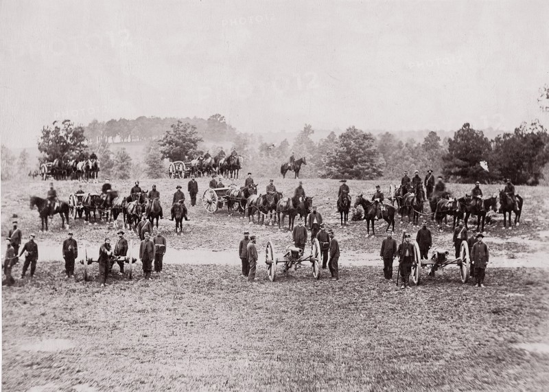 Pennsylvania Light Artillery, Keystone Battery, 1861-65. Formerly attributed to Mathew B. Brady.