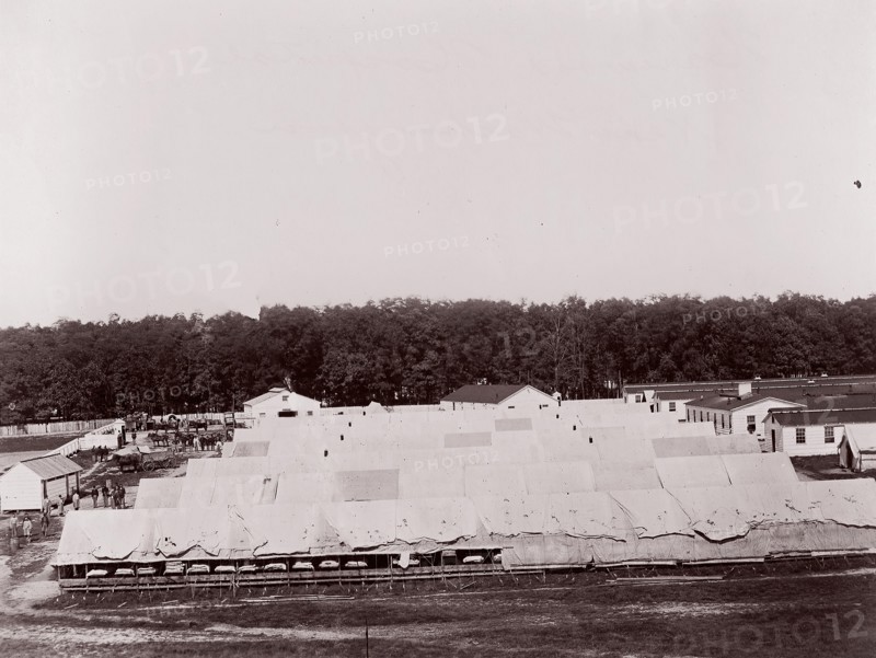 Washington. Harewood Hospital, 1861-65. Formerly attributed to Mathew B. Brady.