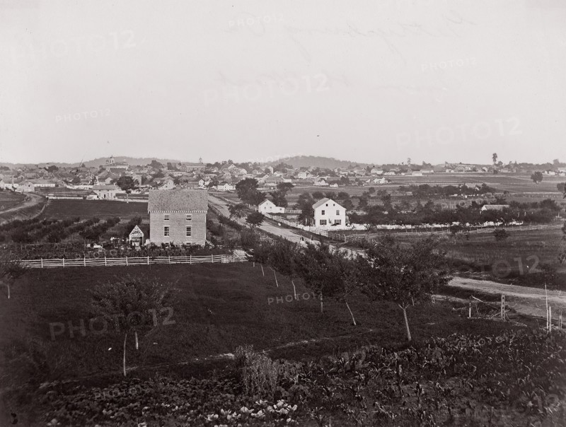 Gettysburg from the West, 1863. Formerly attributed to Mathew B. Brady.