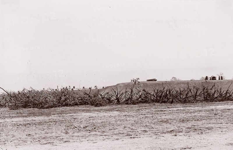 Fortifications at City Point, 1861-65. Formerly attributed to Mathew B. Brady.