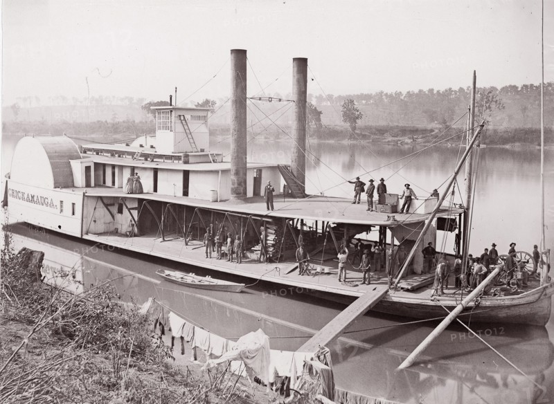Transports, Tennessee River, 1864. Formerly attributed to Mathew B. Brady.