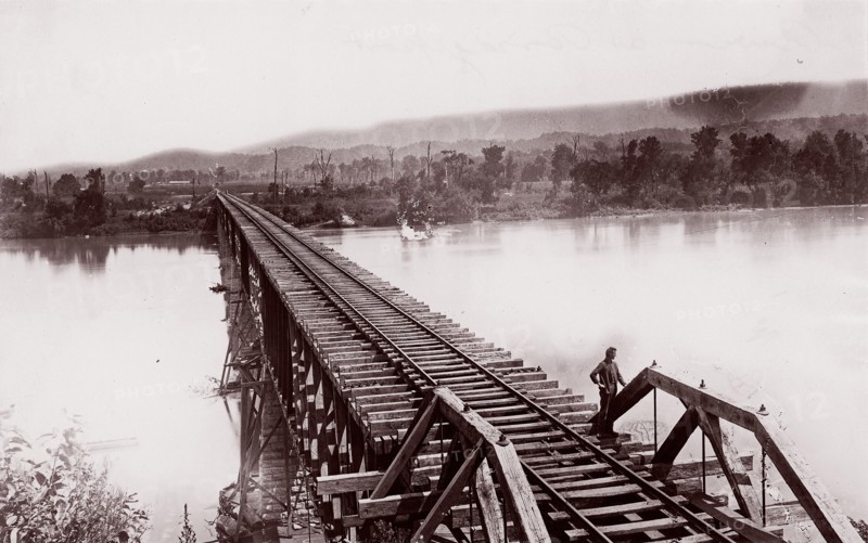 Tennessee River at Bridgeport, ca. 1864.