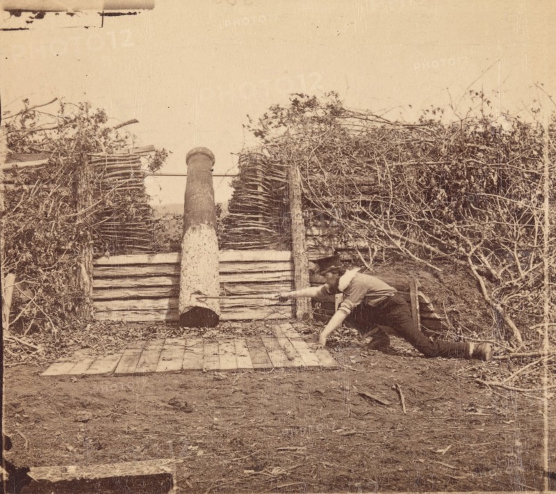 Quaker Gun, Centreville, Virginia, March 1862.
