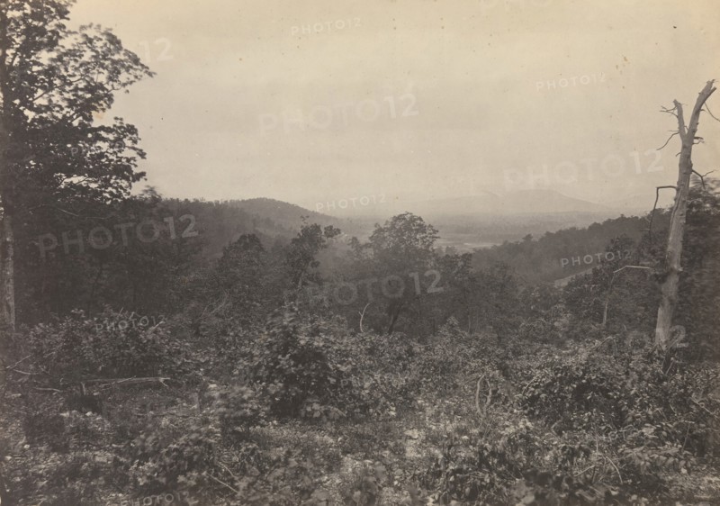 Mission Ridge Scene of Sherman's Attack, 1860s.