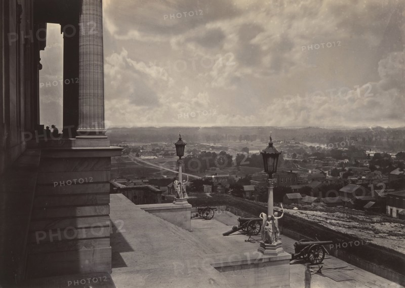 Nashville from the Capitol, 1860s.