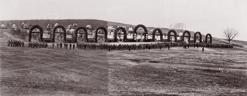 Camp of 44th New York Infantry, 1861-65. Formerly attributed to Mathew B. Brady.