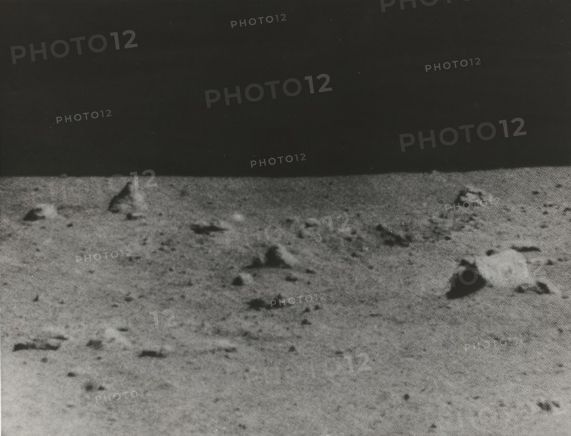 Lunar Surface Photographed by Surveyor V, 1967.