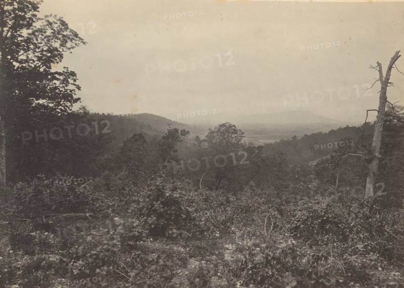 Mission Ridge Scene of Sherman's Attack, 1860s.