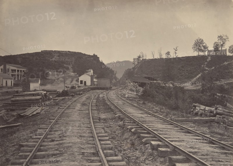The Allatoona Pass Looking North, Georgia, 1860s.