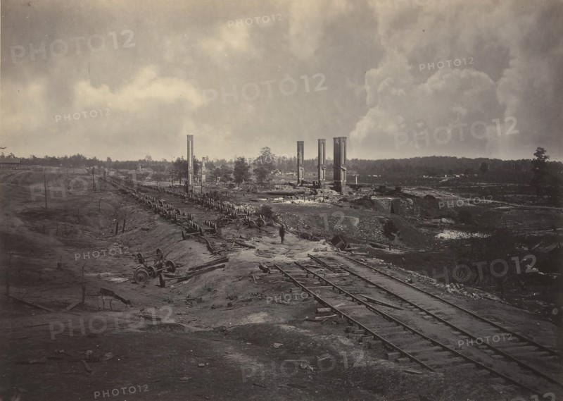 Destruction of Hood's Ordinance Train, 1860s.
