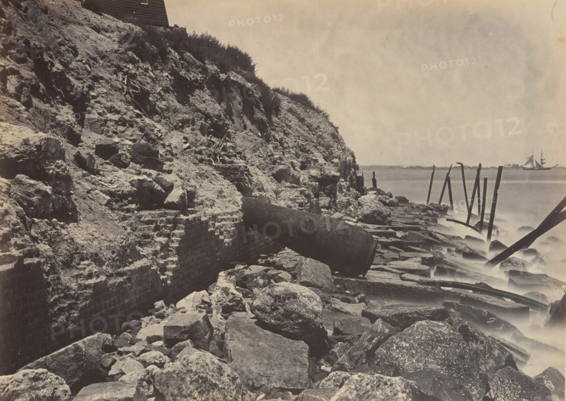 Exterior View of Fort Sumpter, 1860s.