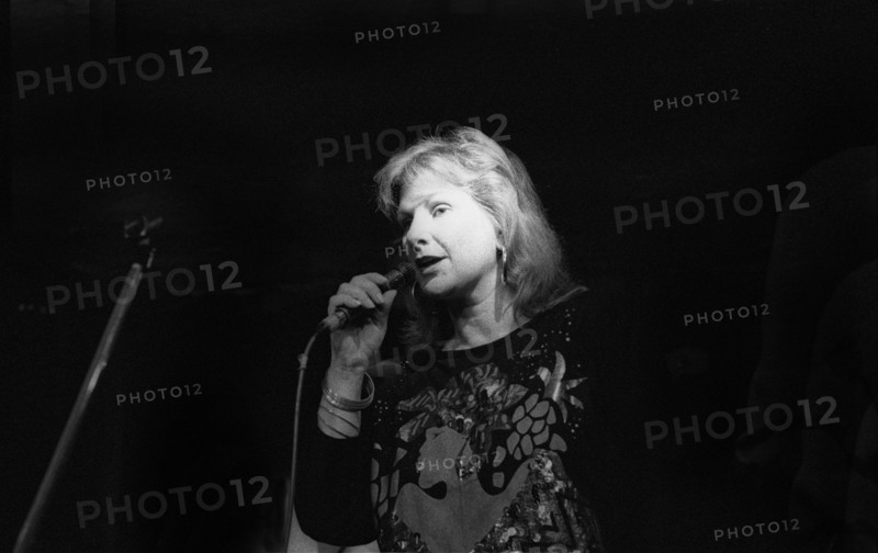 Yana Purim, Bass Cleff, Hoxton Square, London, Aug 1990. Creator: Brian O'Connor.