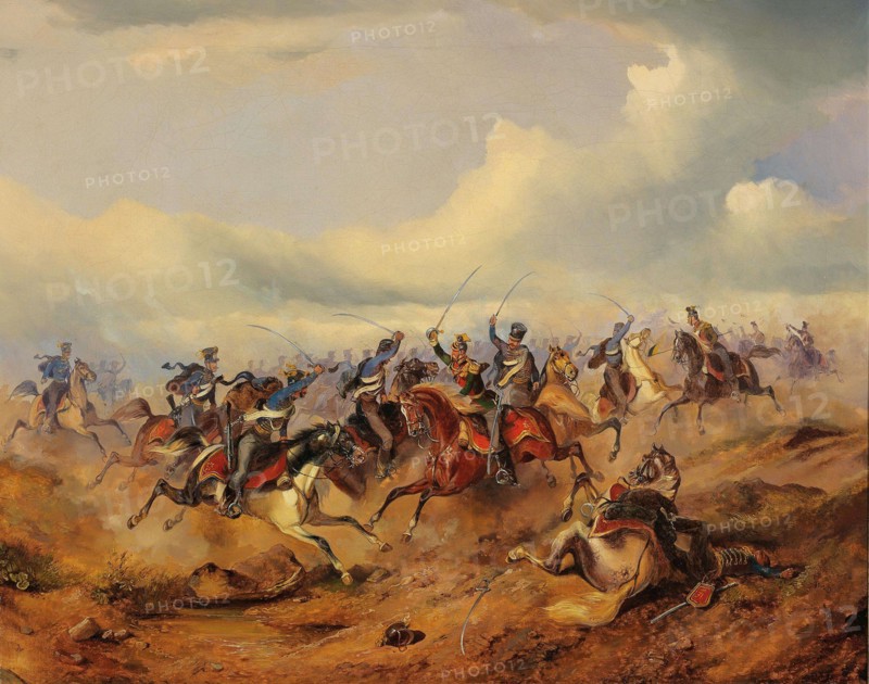 A Scene from the Hungarian Revolution on 1848-1849, c. 1850. Creator: Bensa, Alexander von (1820-1902).