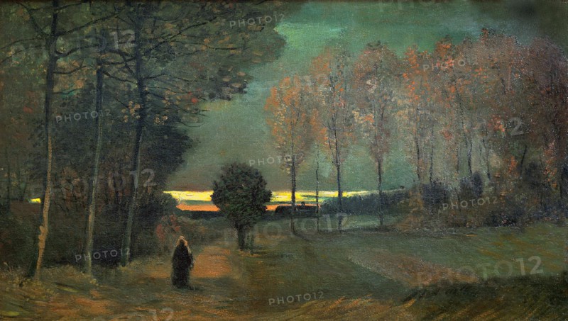 Autumn landscape in the evening, 1884. Creator: Gogh, Vincent, van (1853-1890).