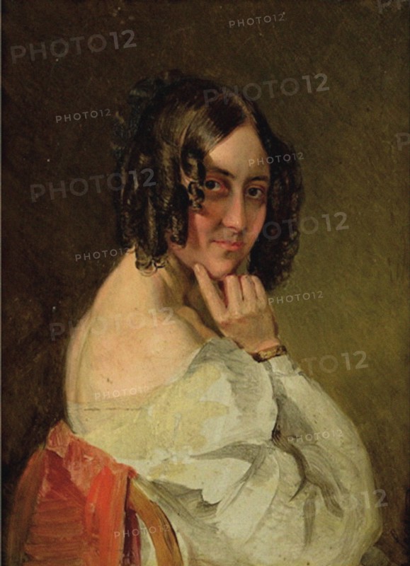 Baroness Therese von Droßdik, née Malfatti (1792-1851). Creator: Saar, Karl (Carl) von (1797-1853).