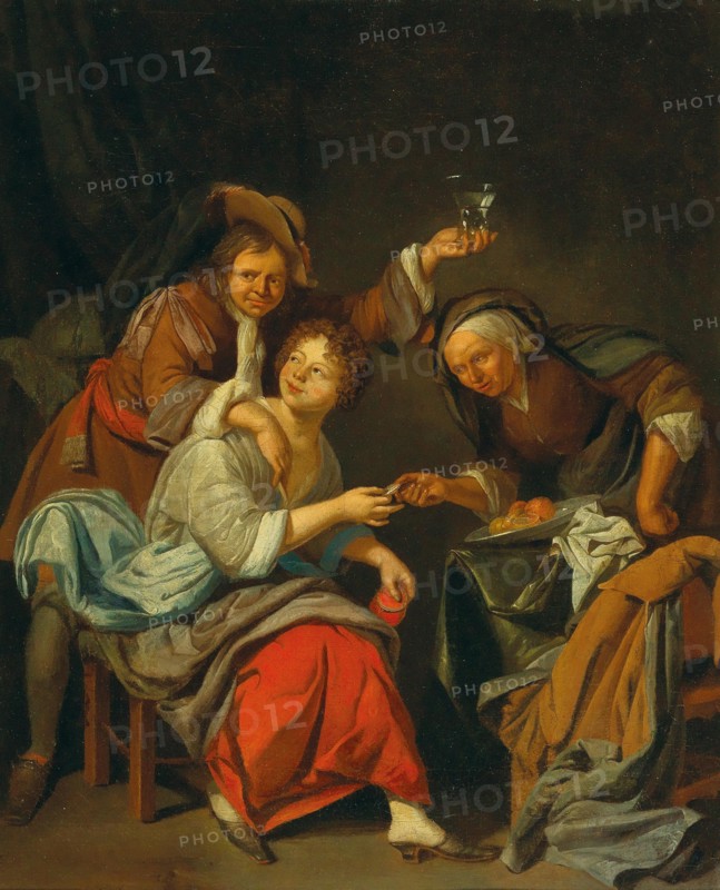 Brothel scene. Creator: Toorenvliet, Jacob (ca 1635-1719).