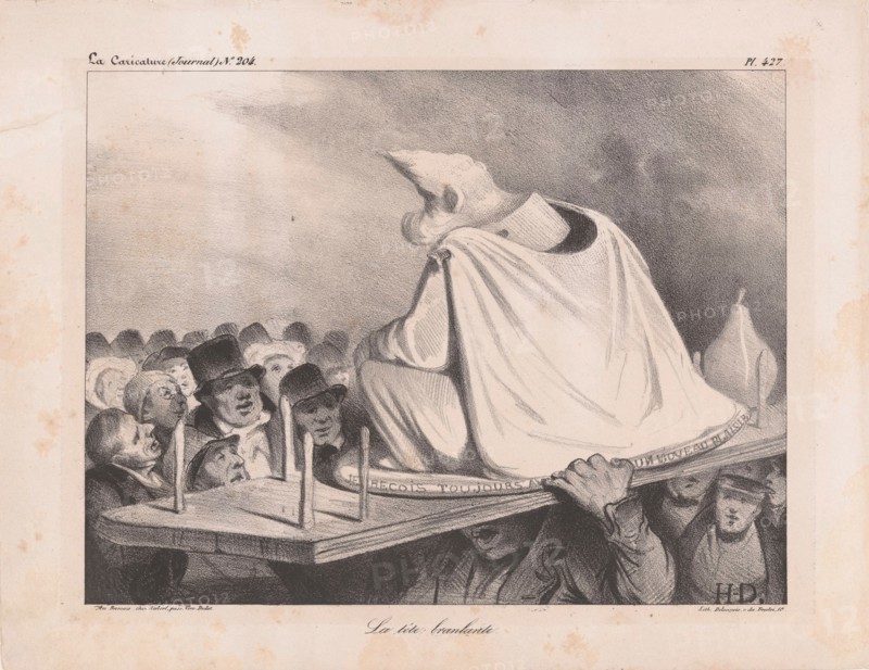 Caricature of Louis Philippe I (1773-1850), King of the French, 1834. Creator: Daumier, Honoré (1808-1879).