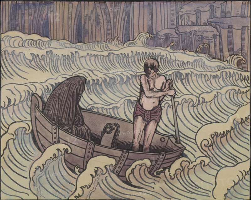 Charon, ca 1896. Creator: Doudelet, Charles (1861-1938).