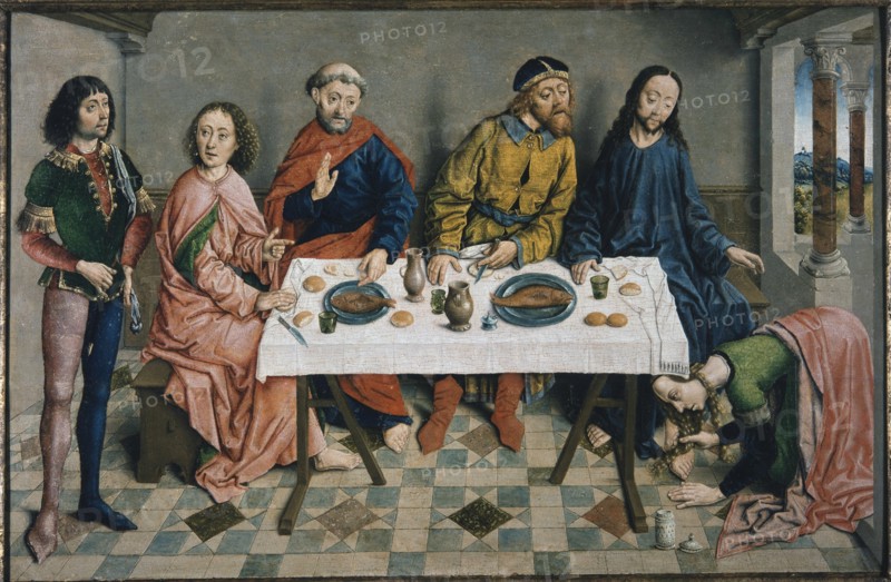Christ in the House of Simon the Pharisee, c. 1490. Creator: Bouts, Aelbrecht (1451/54-1549).