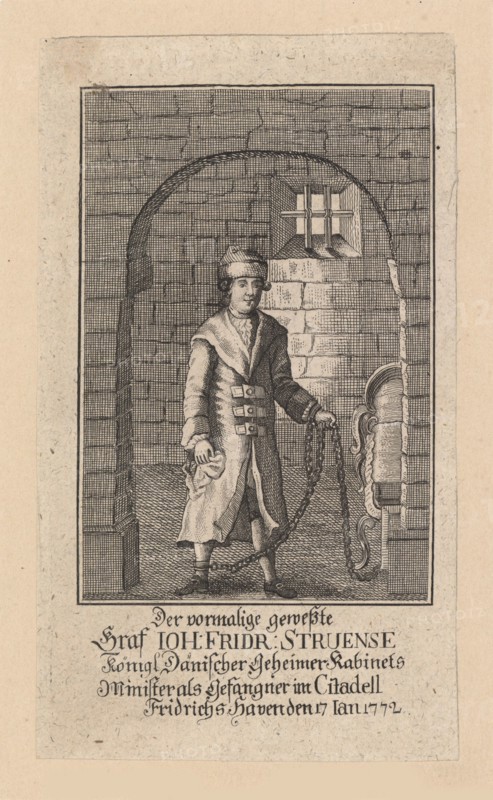 Count Johann Friedrich Struensee (1737-1772), 1772. Creator: Anonymous.
