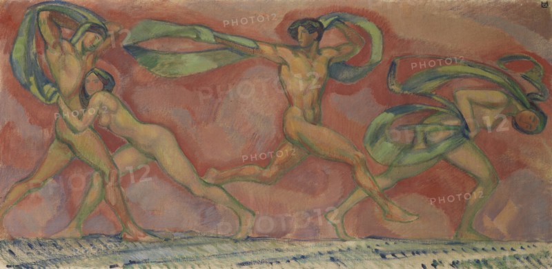 Dance frieze, 1912. Creator: Hofmann, Ludwig, von (1861-1945).