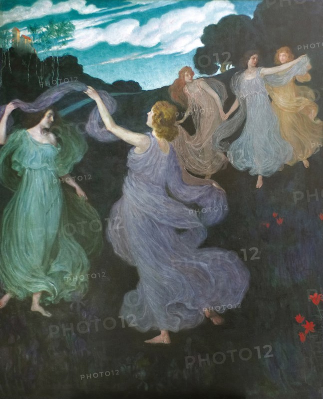 Dance of the Elves, 1888-1889. Creator: Auchentaller, Josef Maria (1865-1949).