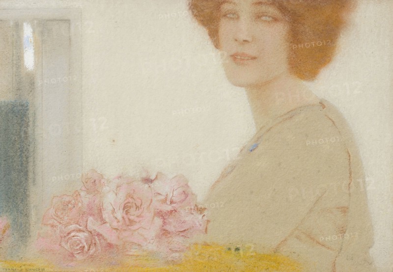 Des roses. Creator: Khnopff, Fernand (1858-1921).