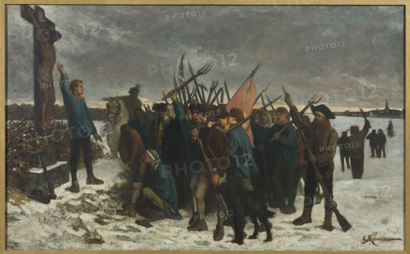 Episode from the War in the Vendée. Creator: Meunier, Constantin Emile (1831-1905).