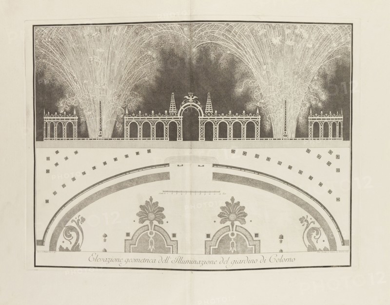 Festival On the occasion of the marriage of Ferdinand, Duke of Parma to the Archduchess..., 1769. Creator: Bodoni, Giambattista (1740-1813).