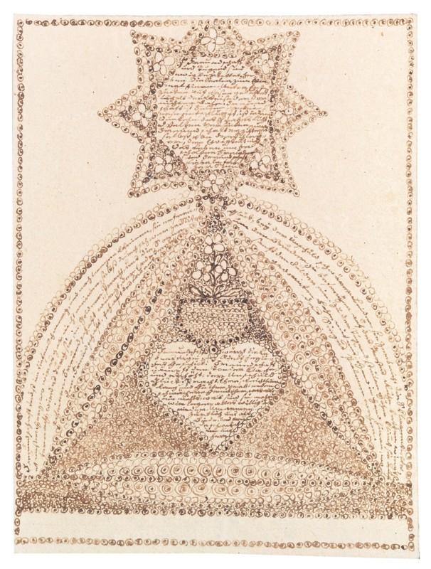 Greeting card, ca 1820. Creator: Anonymous.