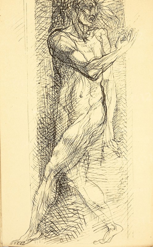 Illustration for "Les Fleurs du Mal (The Flowers of Evil)" by Charles Baudelaire, 1887-1888. Creator: Rodin, Auguste (1840-1917).