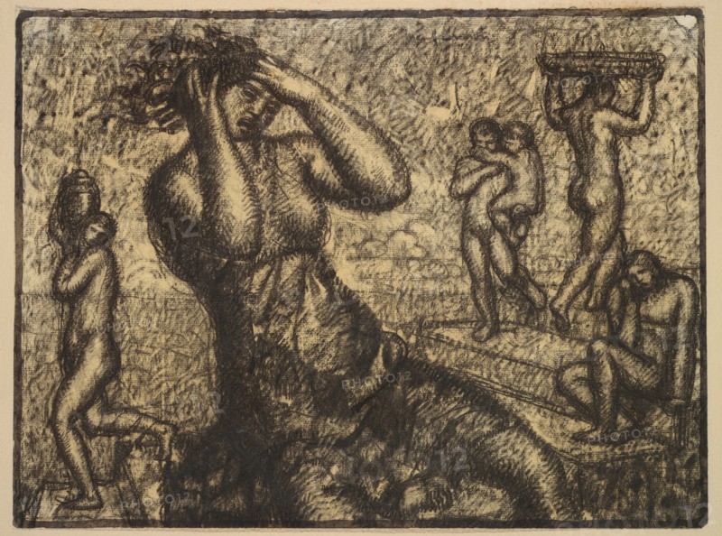 Isadora Duncan. Creator: Marcel-Lenoir, (Jules Oury) (1872-1931).