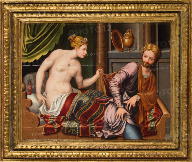Joseph and Potiphar's Wife. Creator: Penni, Luca (1500/4-1577).