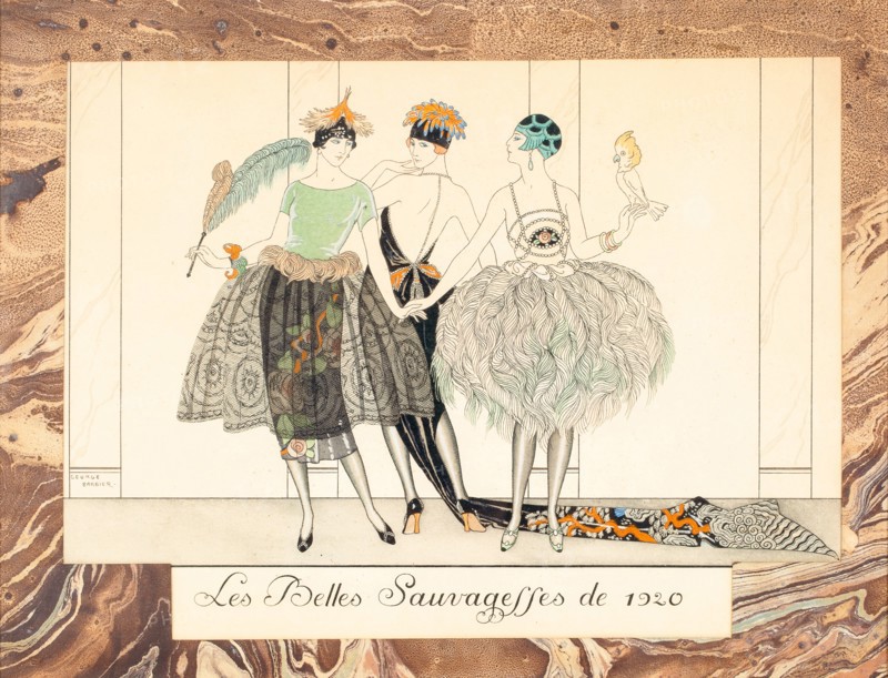 Les Belles Sauvagesses de 1920, from Le Bonheur du Jour ou, Les Graces à la Mode, 1924. Creator: Barbier, George (1882-1932).