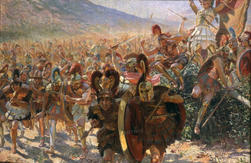 Les Héros de Marathon, 1911. Creator: Rochegrosse, Georges Antoine (1859-1938).