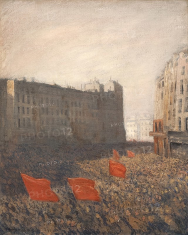 Manifestation populaire, c. 1903. Creator: Steinlen, Théophile Alexandre (1859-1923).