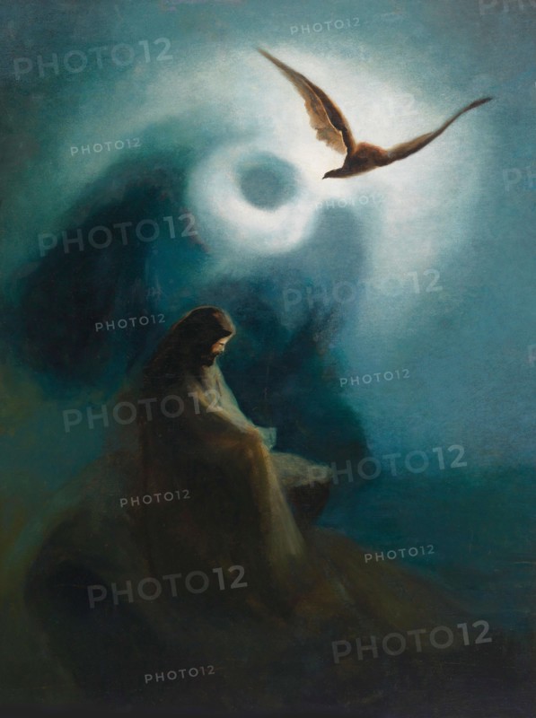 Martyr and crucified, son Helios, 1895. Creator: Diefenbach, Karl Wilhelm (1851-1913).