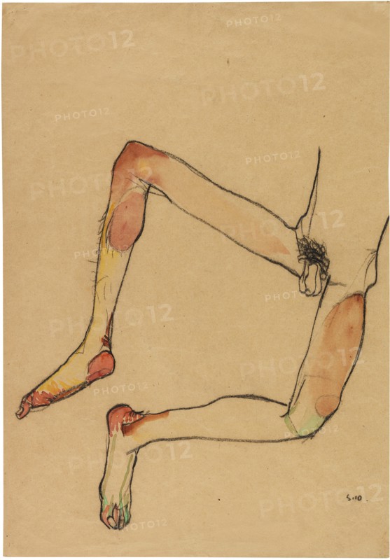Nude male abdomen, 1910. Creator: Schiele, Egon (1890-1918).
