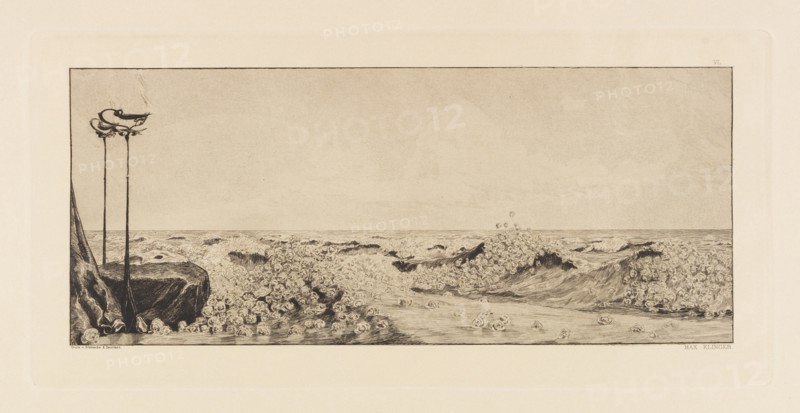 Opus VI, from Paraphrase on the Finding of a Glove, 1881. Creator: Klinger, Max (1857-1920).