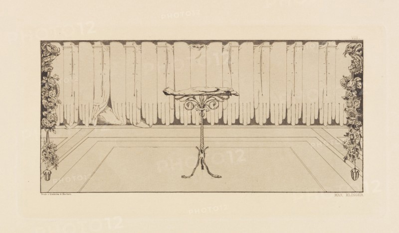 Opus VI, from Paraphrase on the Finding of a Glove, 1881. Creator: Klinger, Max (1857-1920).