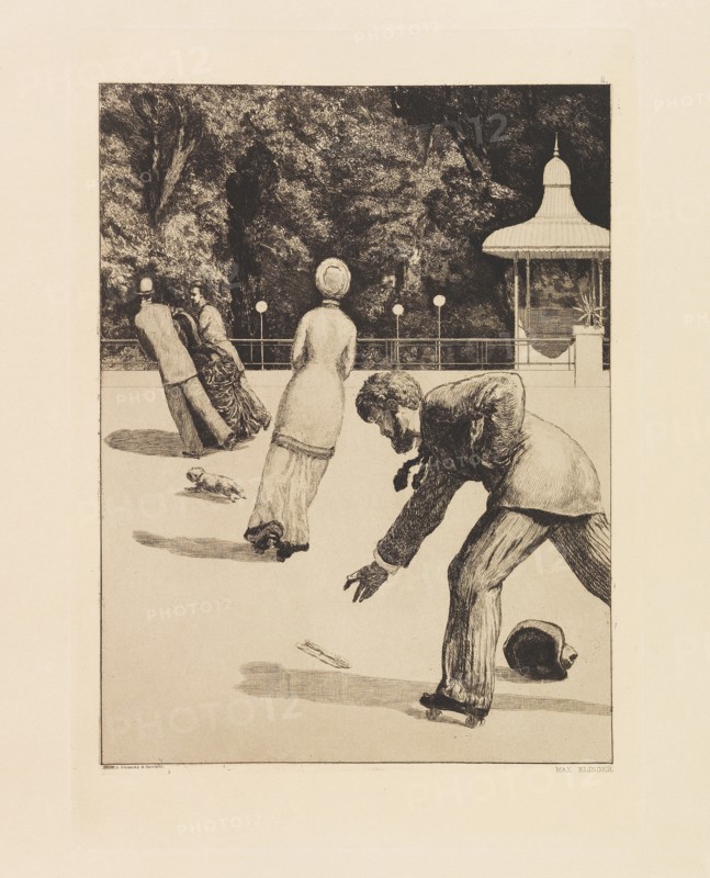 Opus VI, from Paraphrase on the Finding of a Glove, 1881. Creator: Klinger, Max (1857-1920).