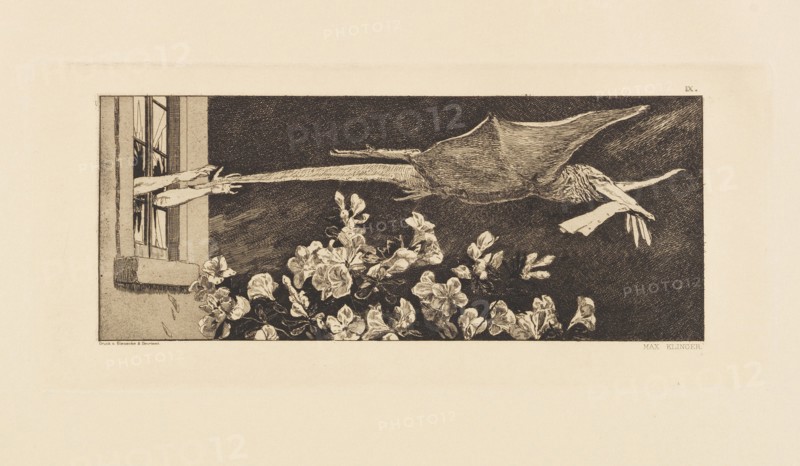 Opus VI, from Paraphrase on the Finding of a Glove, 1881. Creator: Klinger, Max (1857-1920).