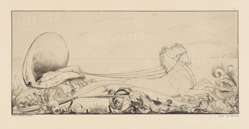 Opus VI, from Paraphrase on the Finding of a Glove, 1881. Creator: Klinger, Max (1857-1920).