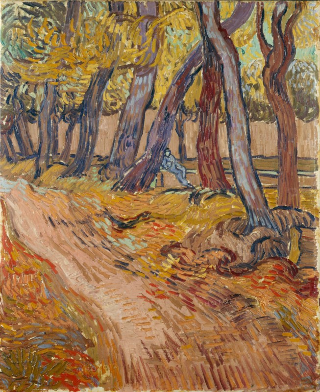 Path in the garden at the asylum at Saint-Rémy, 1889. Creator: Gogh, Vincent, van (1853-1890).