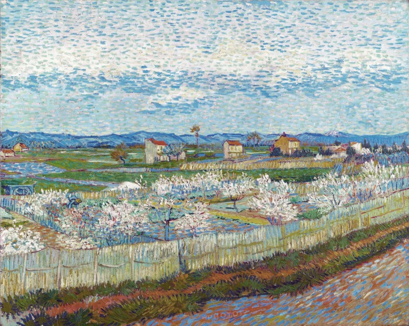 Peach Trees in Blossom, 1889. Creator: Gogh, Vincent, van (1853-1890).