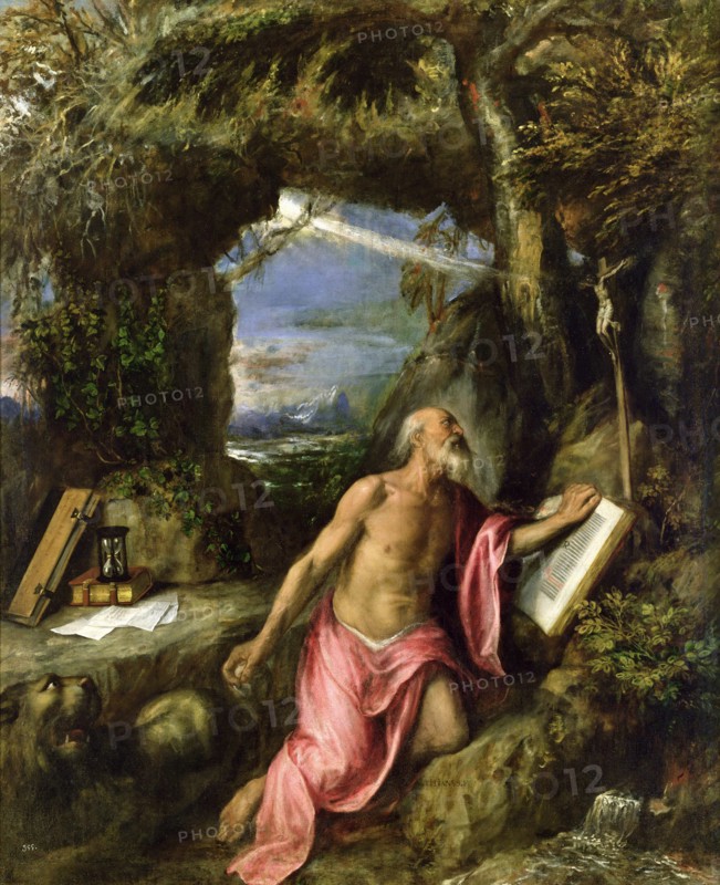 Penitent Saint Jerome, ca. 1575. Creator: Titian (1488-1576).